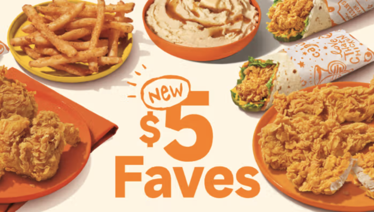 Popeyes rolls out limited-time $5 Faves Menu | ©Image Credit: popeyes.com